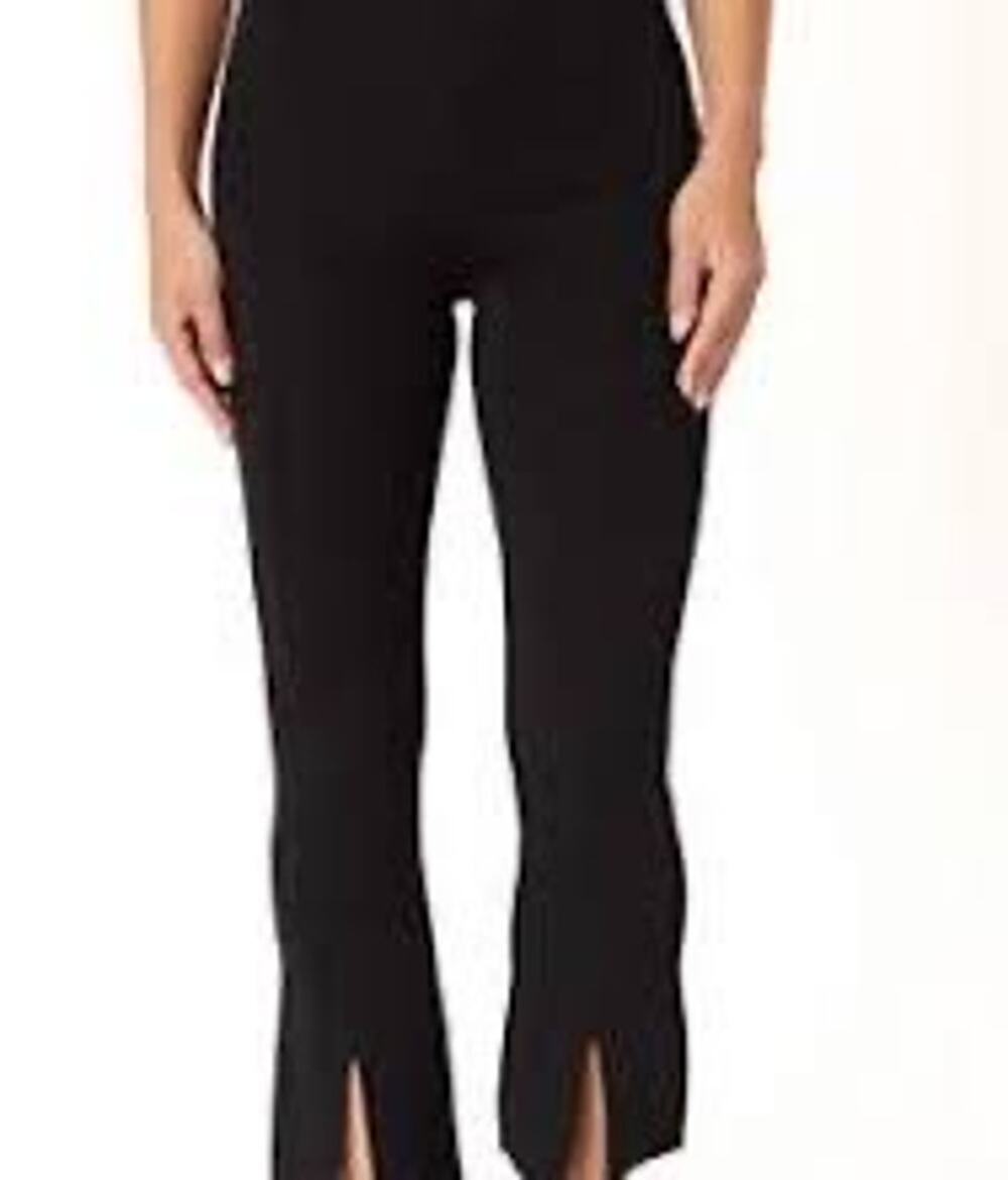 NWT Adrienne Landau Split Front Pant, Black, L